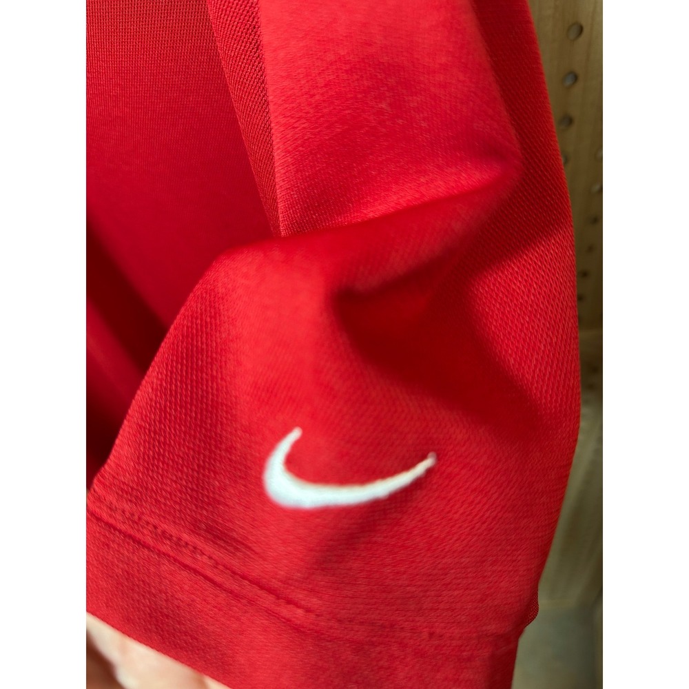 Nike Golf Dri-FIT Mens XXL Red Short Sleeve Polo Shirt Performance Athletic Tee - Picture 3 of 4
